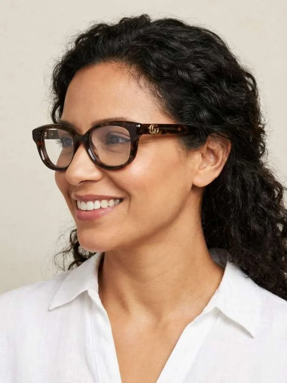 Gucci GG1978O 006 Square Eyeglasses - Havana 54mm